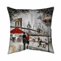 Fondo 20 x 20 in. Couple In New York City-Double Sided Print Indoor Pillow FO2793627